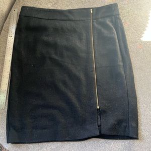 Wool blend pencil skirt